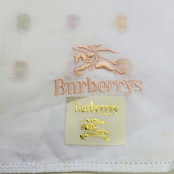 Burberry vintage Handkerchief / sticker on / Brandnew #06 - Picture 1 of 7